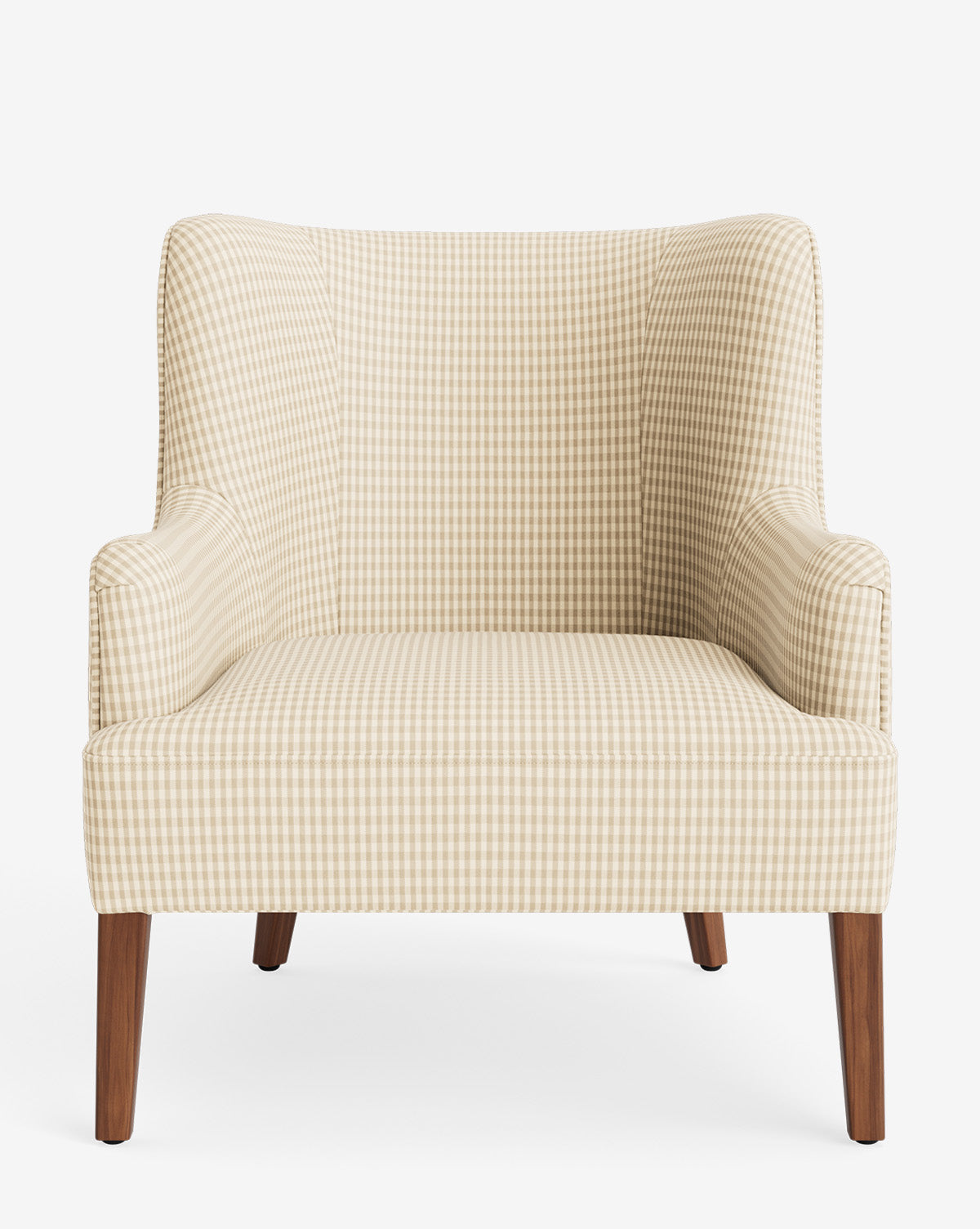 Fauteuil de salon classique sur mesure avec dossier bas et assise profonde pour salon