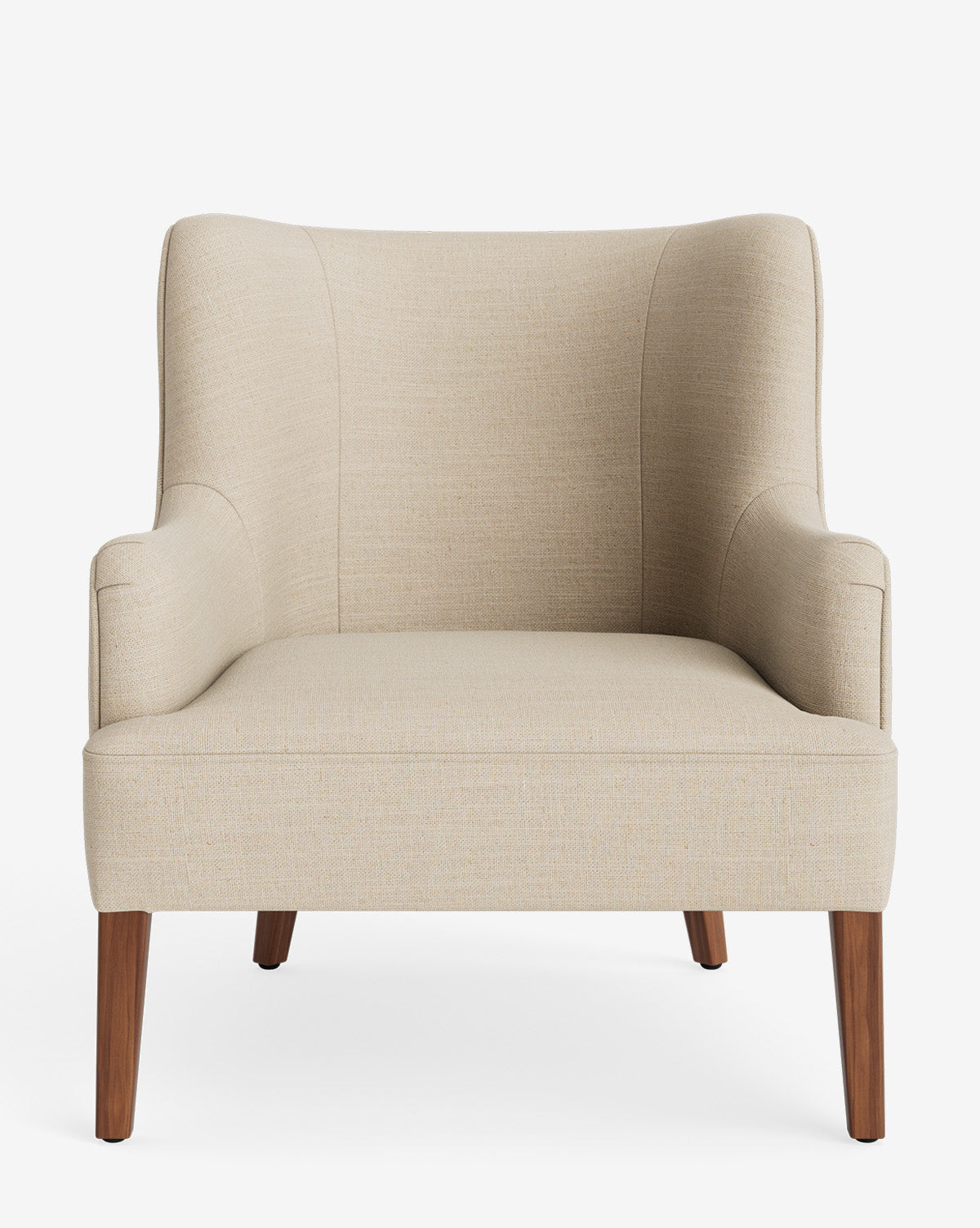 Fauteuil de salon classique sur mesure avec dossier bas et assise profonde pour salon