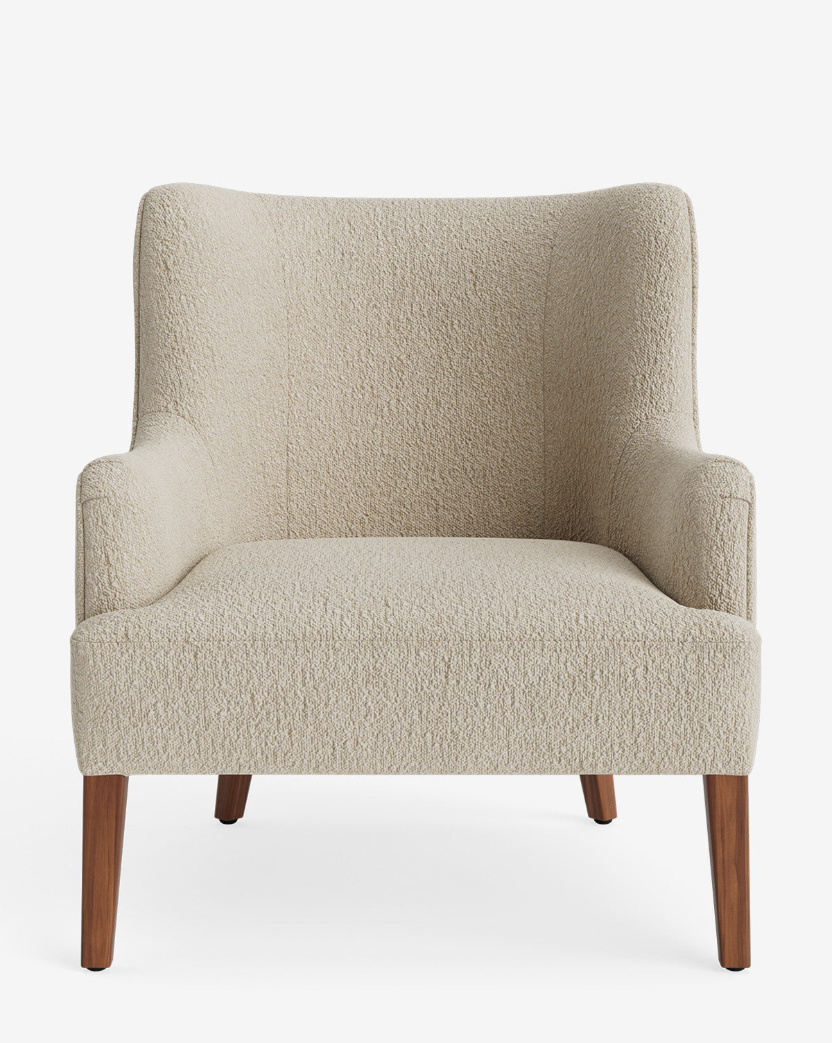 Fauteuil de salon classique sur mesure avec dossier bas et assise profonde pour salon