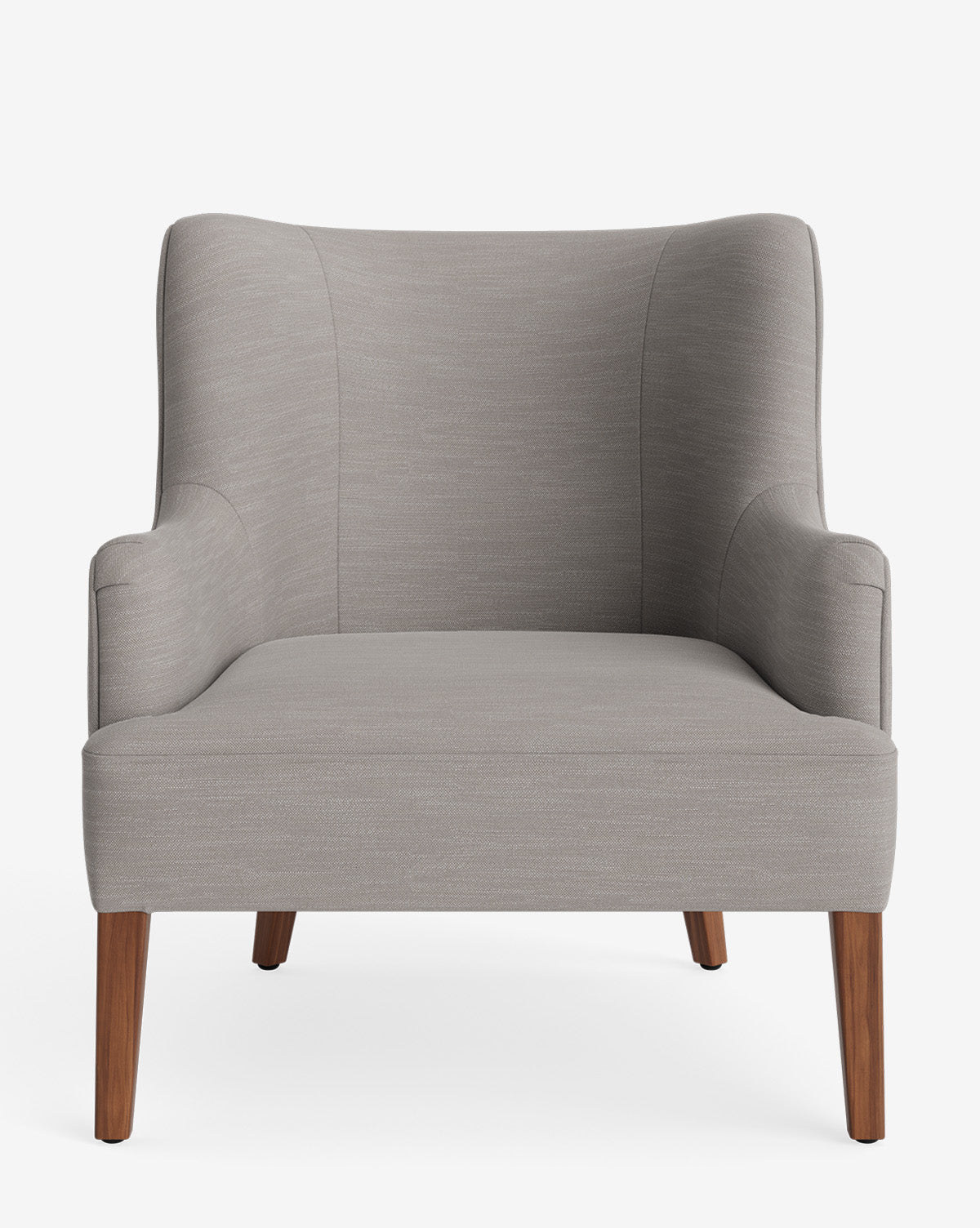 Fauteuil de salon classique sur mesure avec dossier bas et assise profonde pour salon