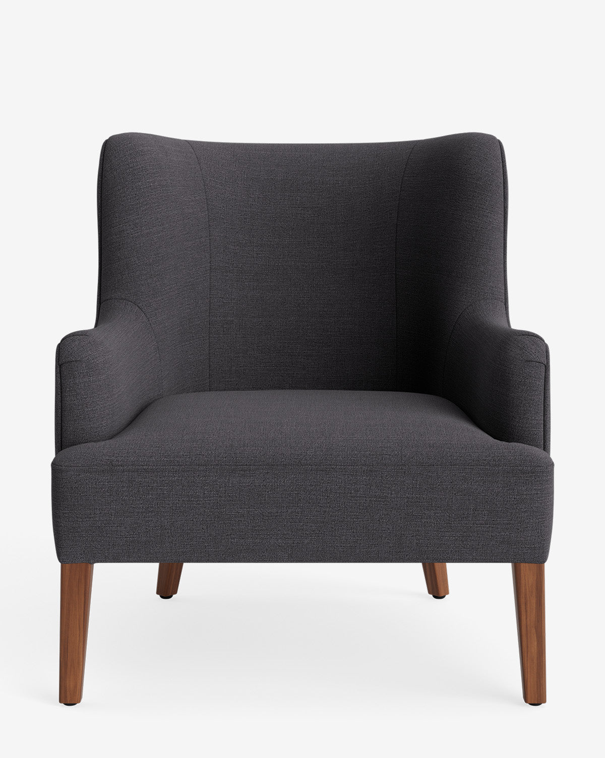 Fauteuil de salon classique sur mesure avec dossier bas et assise profonde pour salon