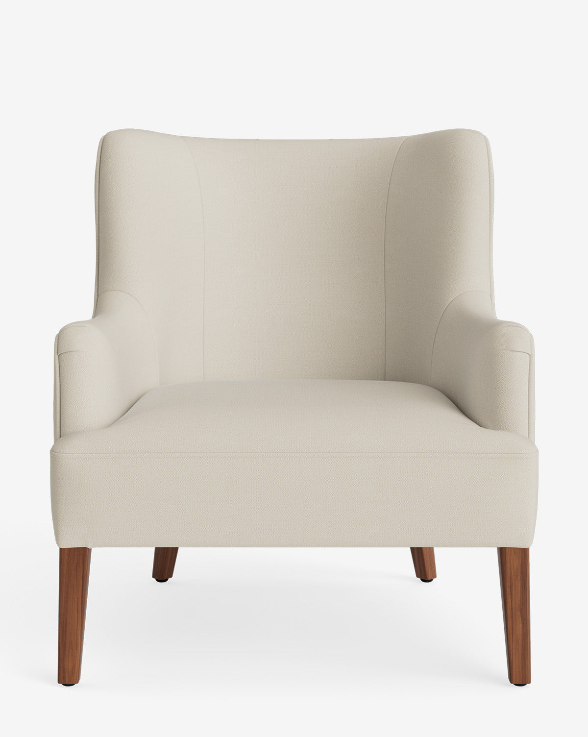 Fauteuil de salon classique sur mesure avec dossier bas et assise profonde pour salon