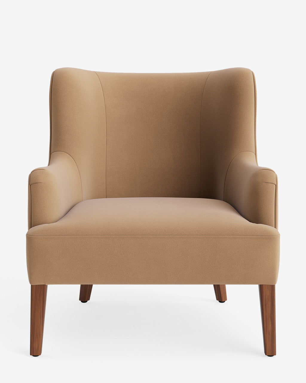 Fauteuil de salon classique sur mesure avec dossier bas et assise profonde pour salon