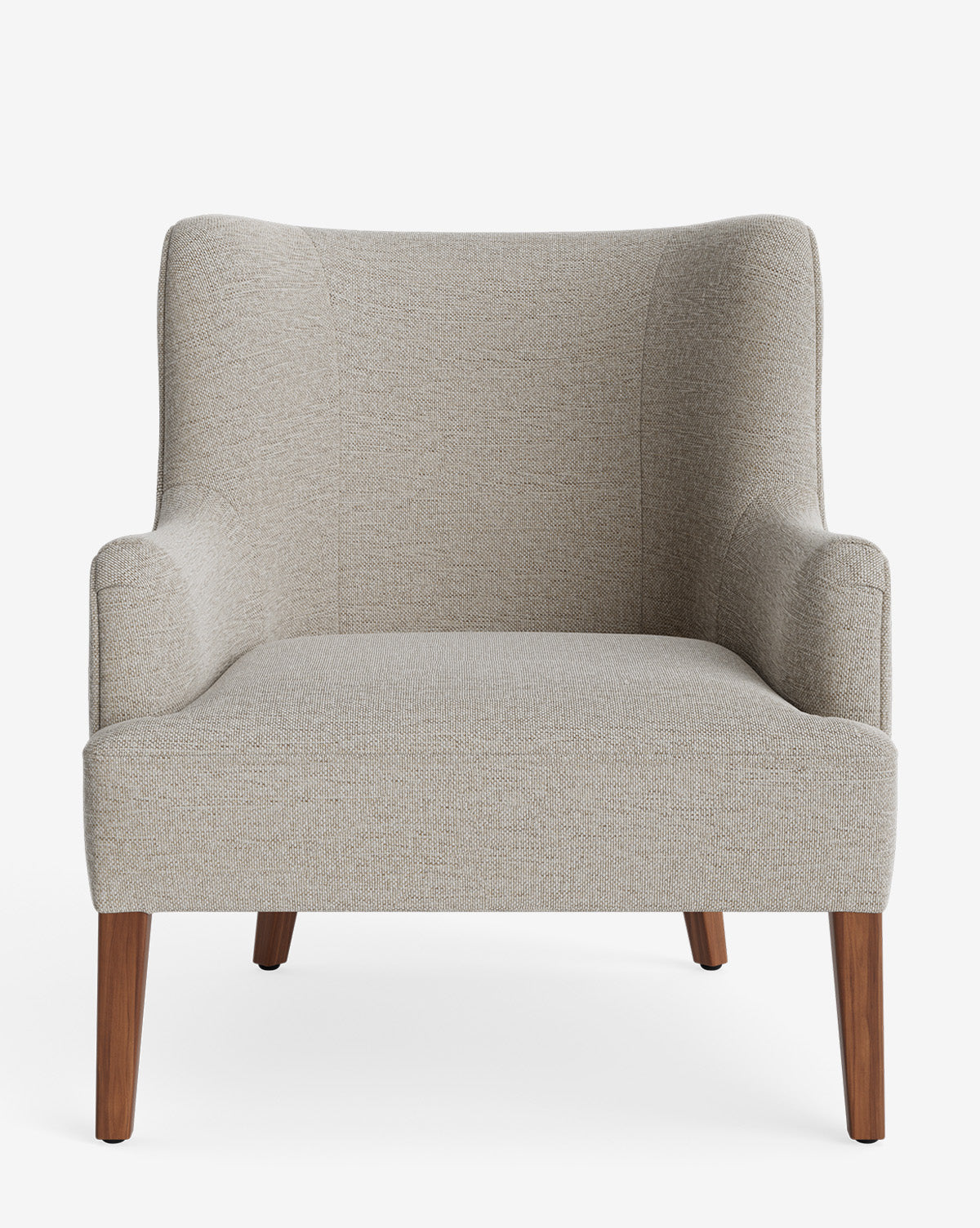 Fauteuil de salon classique sur mesure avec dossier bas et assise profonde pour salon