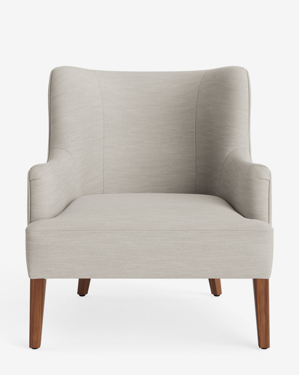 Fauteuil de salon classique sur mesure avec dossier bas et assise profonde pour salon