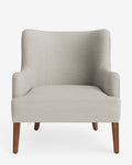Fauteuil de salon classique sur mesure avec dossier bas et assise profonde pour salon