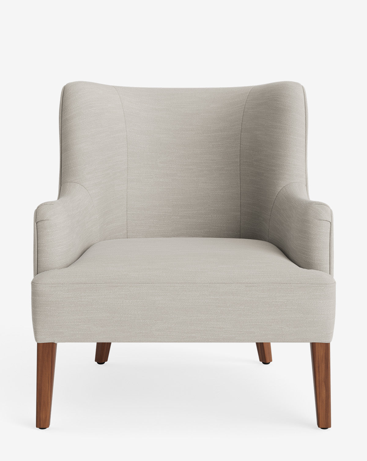 Fauteuil de salon classique sur mesure avec dossier bas et assise profonde pour salon