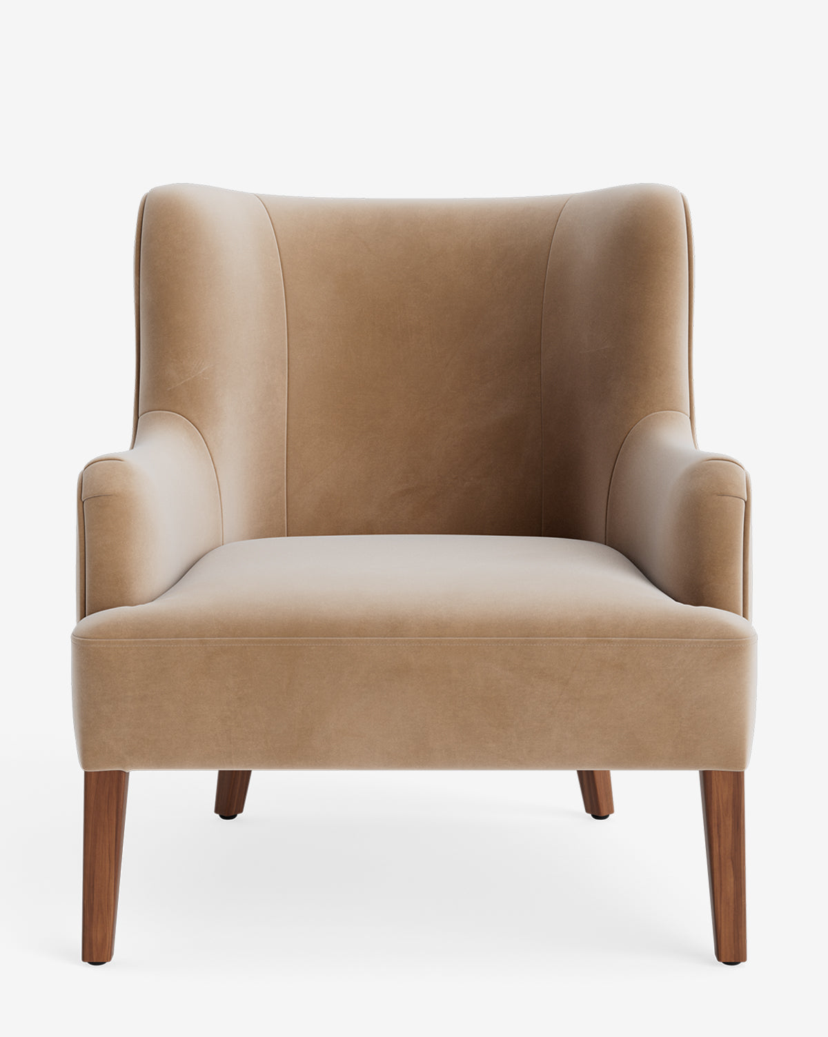 Fauteuil de salon classique sur mesure avec dossier bas et assise profonde pour salon