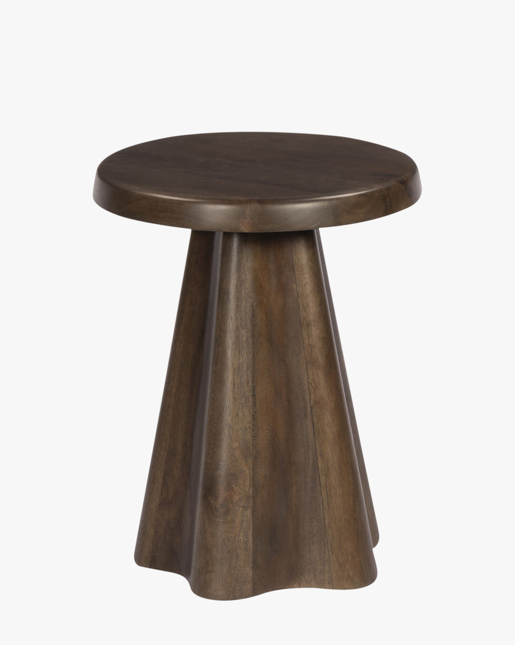 Table d'appoint moderne en bois avec finition chaleureuse pour salon