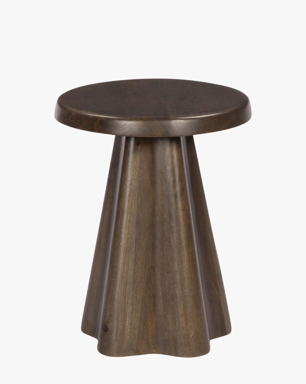 Table d'appoint moderne en bois avec finition chaleureuse pour salon