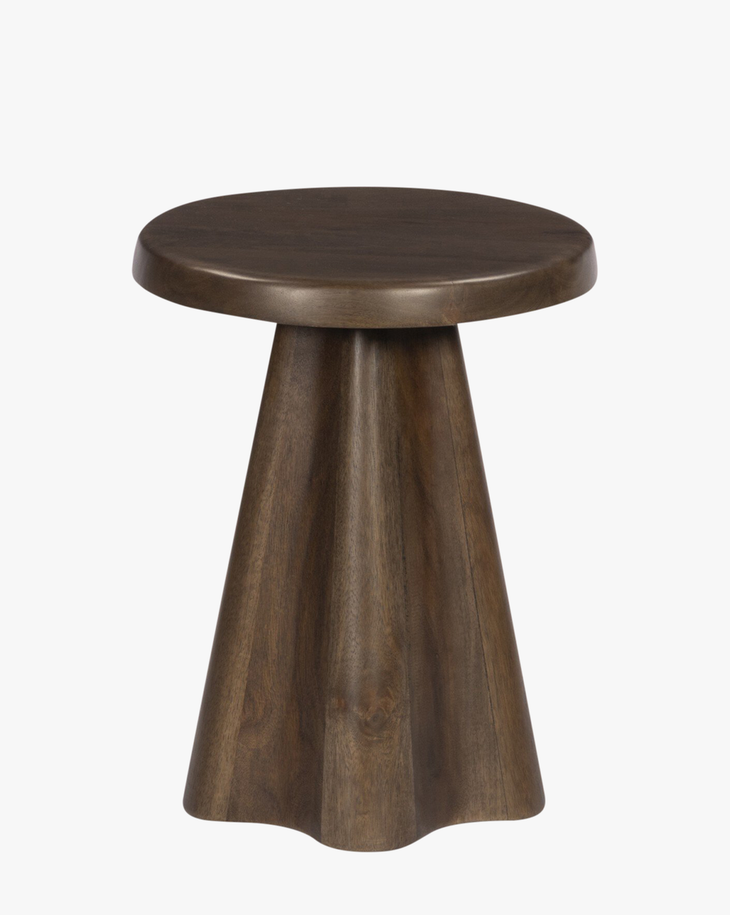 Table d'appoint moderne en bois avec finition chaleureuse pour salon