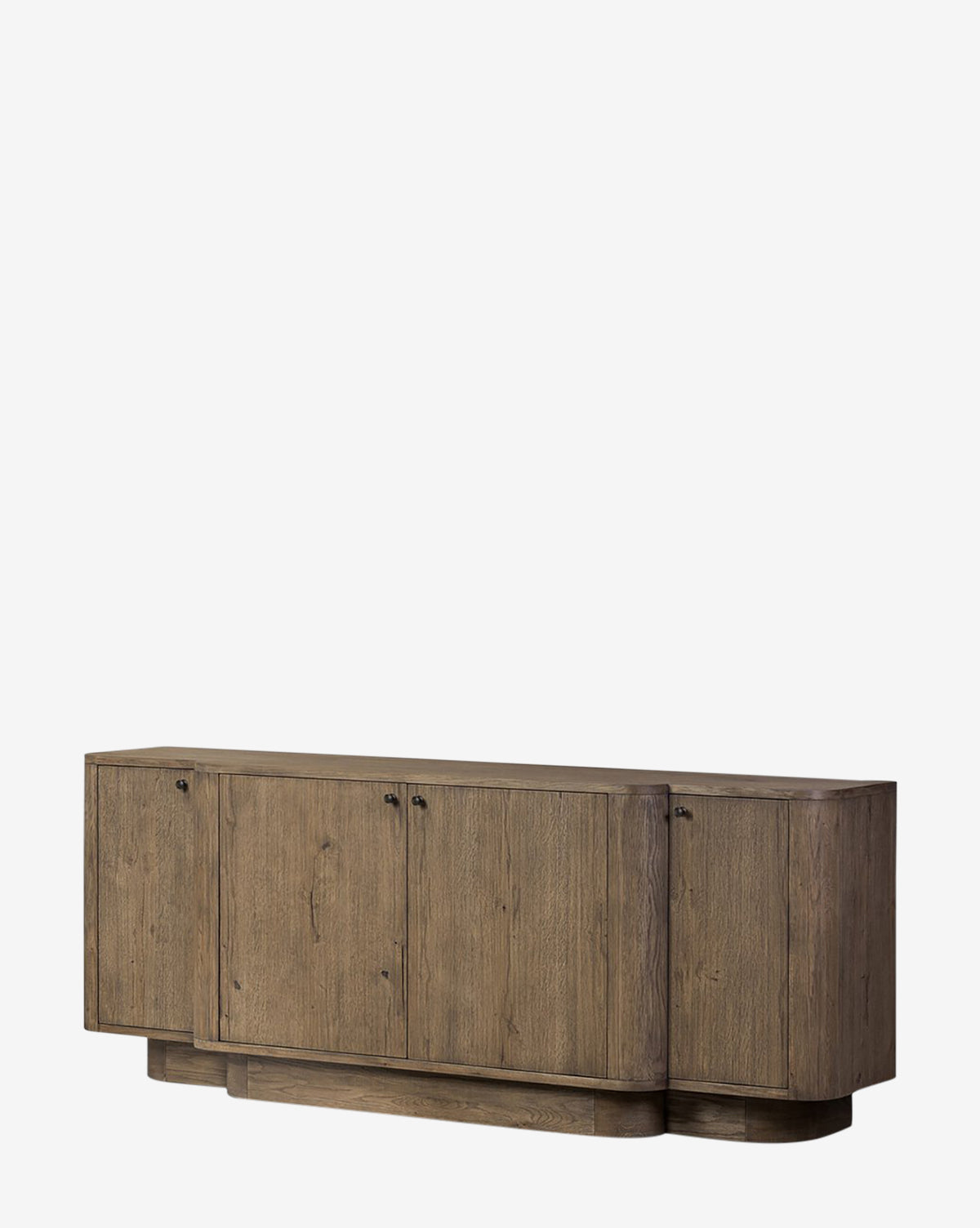 Buffet bas moderne en bois au design épuré et rangements pour le salon
