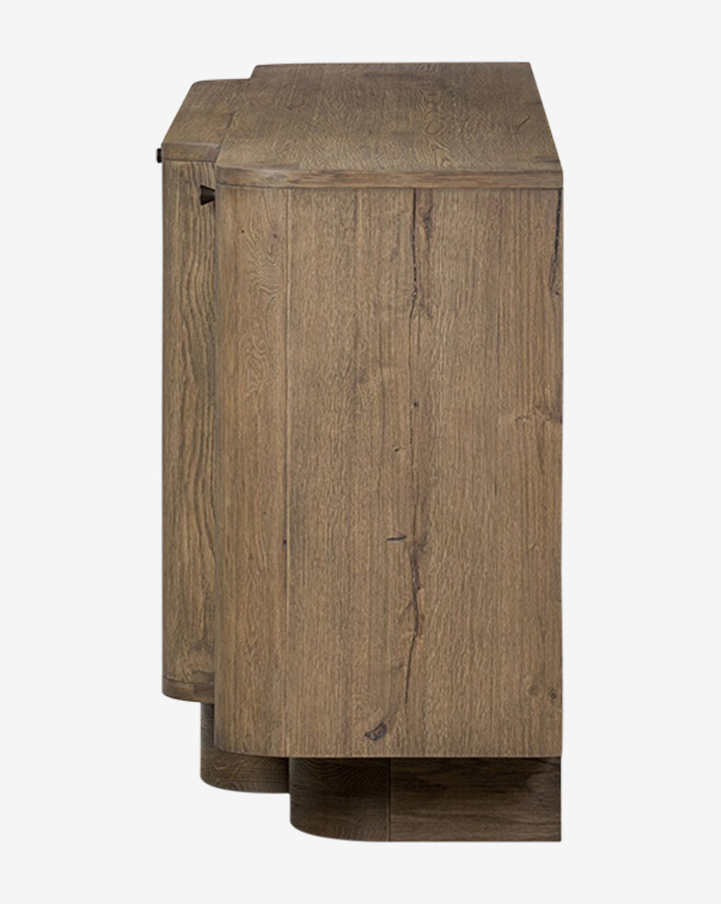 Buffet bas moderne en bois au design épuré et rangements pour le salon