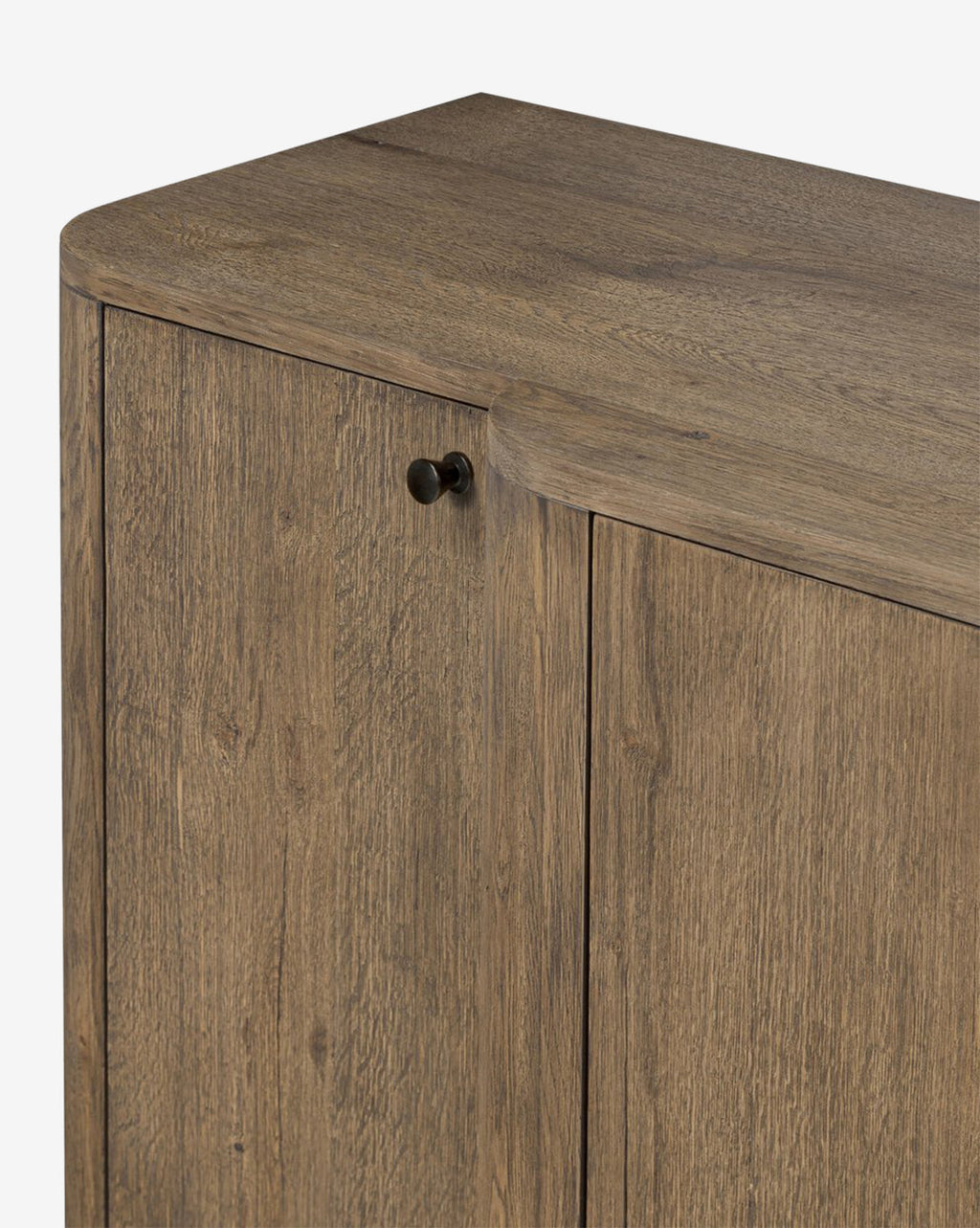 Buffet bas moderne en bois au design épuré et rangements pour le salon