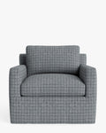 Fauteuil de salon déhoussable moderne avec rembourrage généreux et tissu facile d'entretien pour le salon