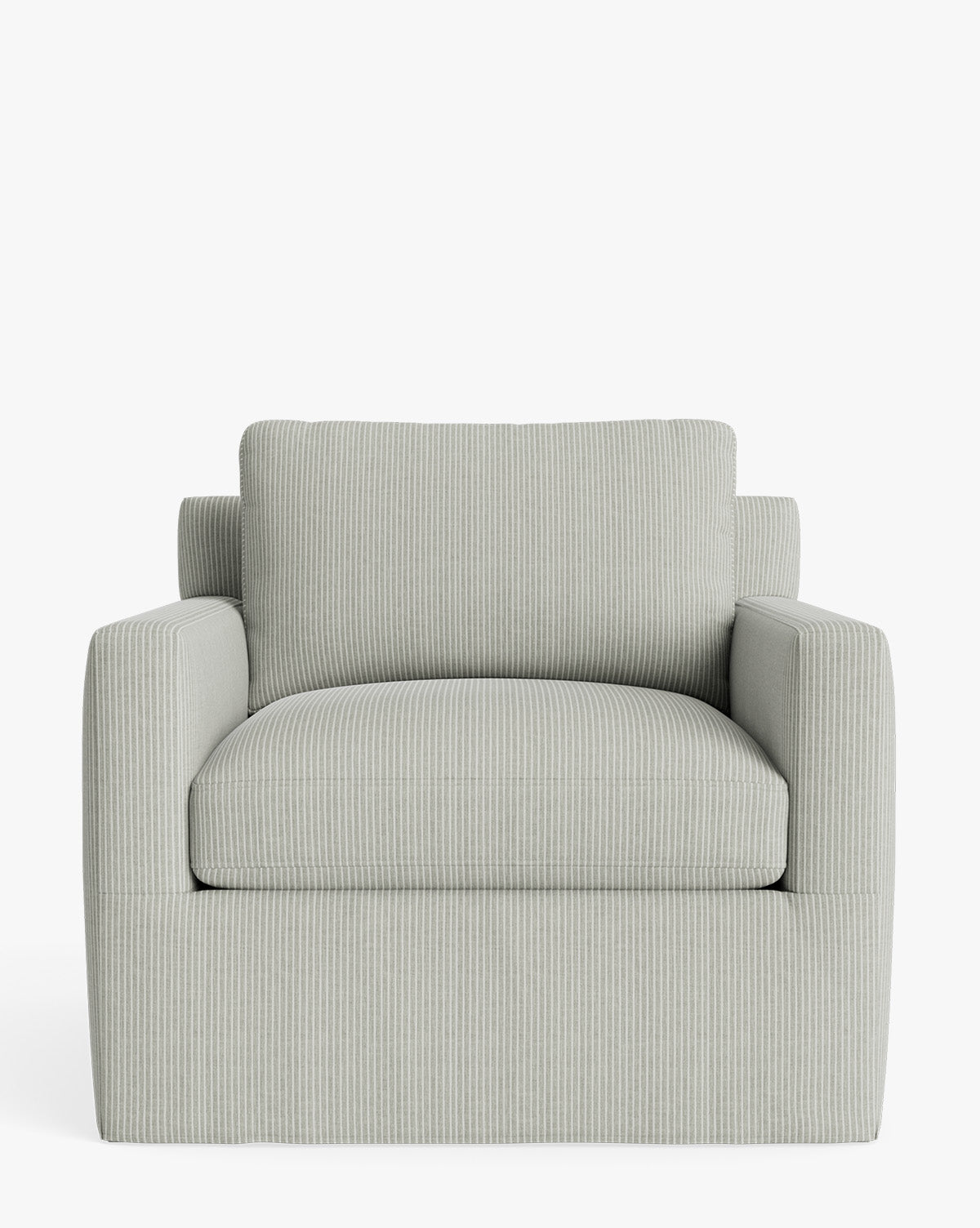 Fauteuil de salon déhoussable moderne avec rembourrage généreux et tissu facile d'entretien pour le salon