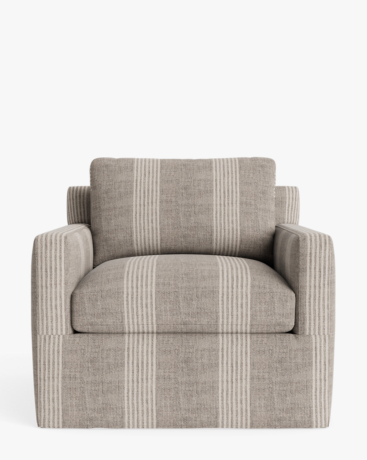 Fauteuil de salon déhoussable moderne avec rembourrage généreux et tissu facile d'entretien pour le salon