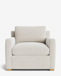 Fauteuil de salon contemporain rembourré, avec coussin profond et plusieurs finitions, pour le salon