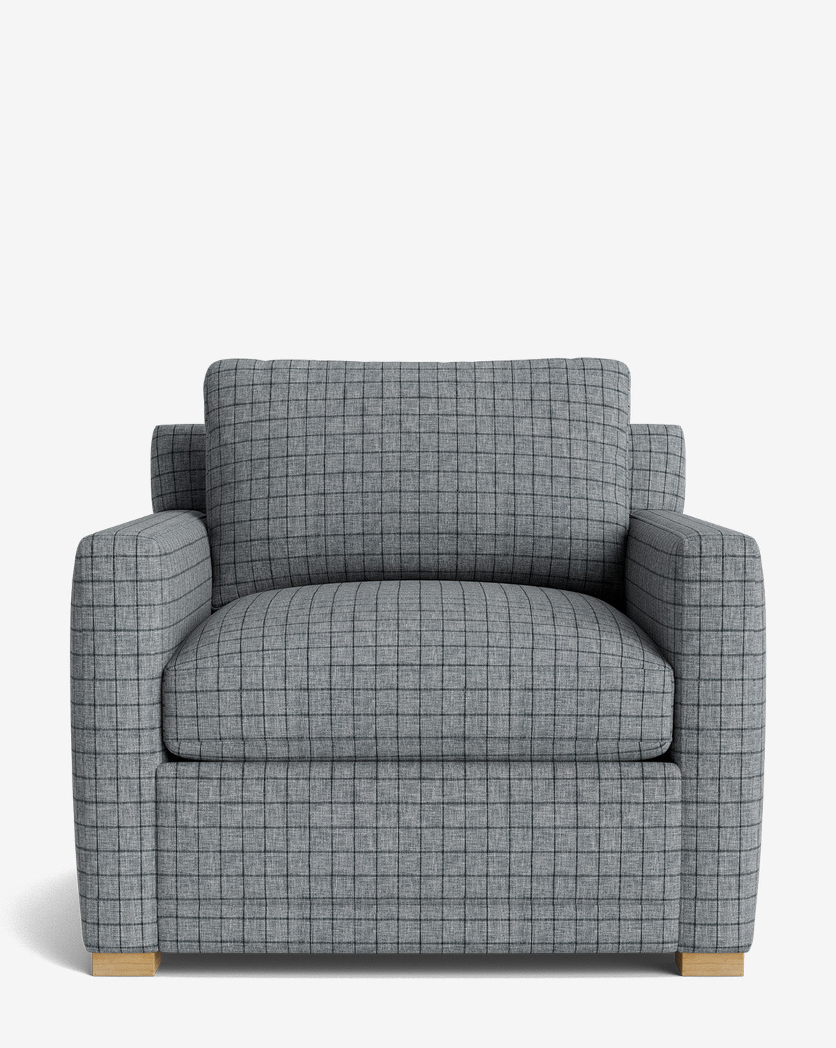Fauteuil de salon contemporain rembourré, avec coussin profond et plusieurs finitions, pour le salon