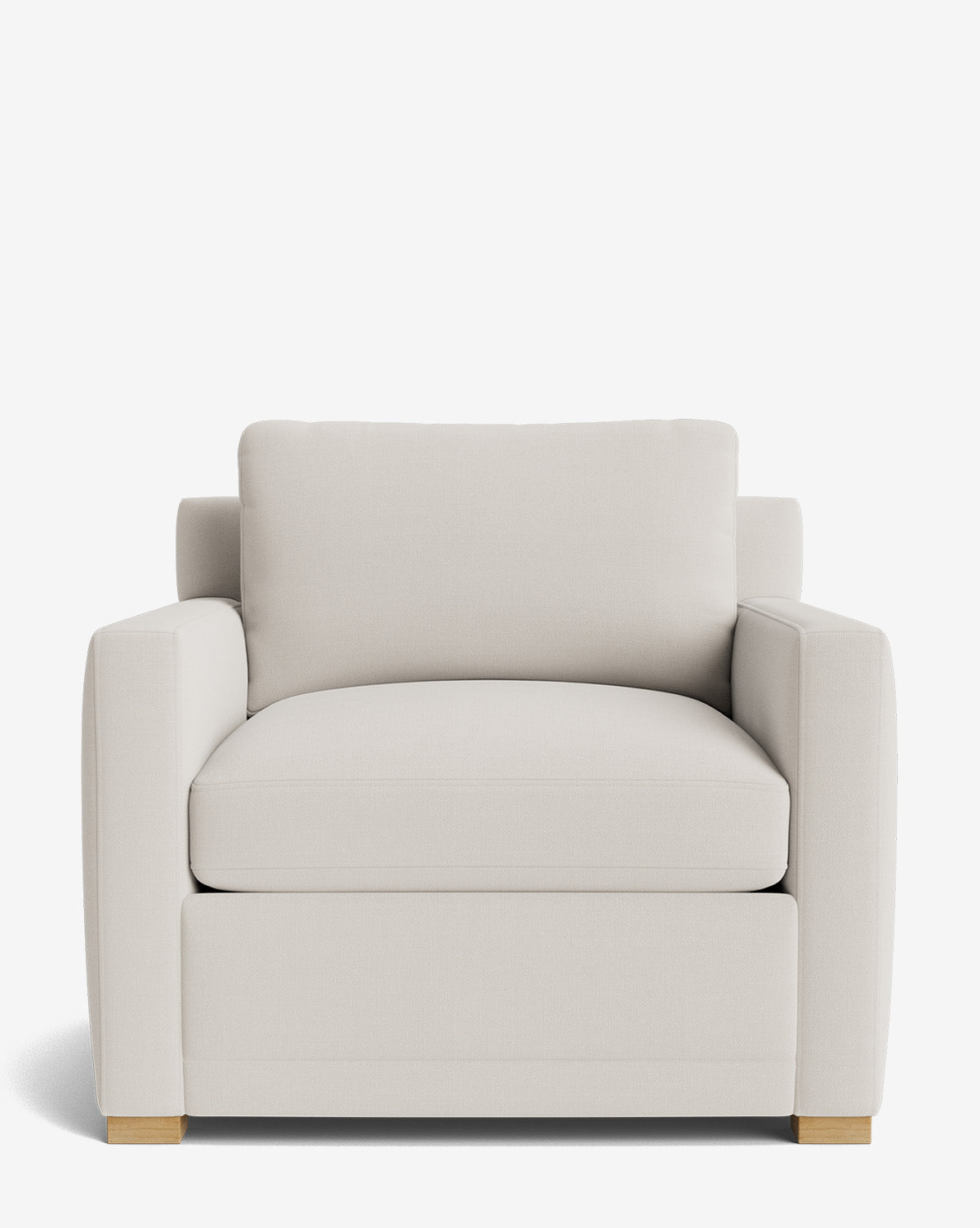 Fauteuil de salon contemporain rembourré, avec coussin profond et plusieurs finitions, pour le salon