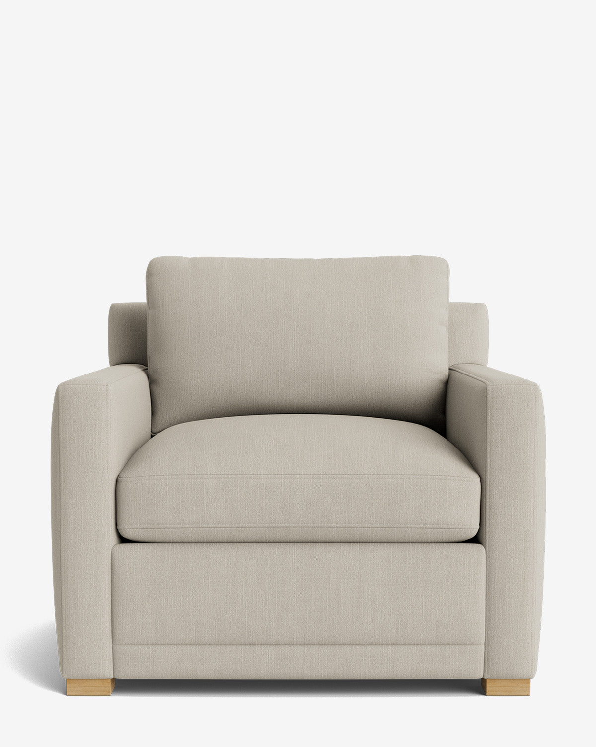 Fauteuil de salon contemporain rembourré, avec coussin profond et plusieurs finitions, pour le salon