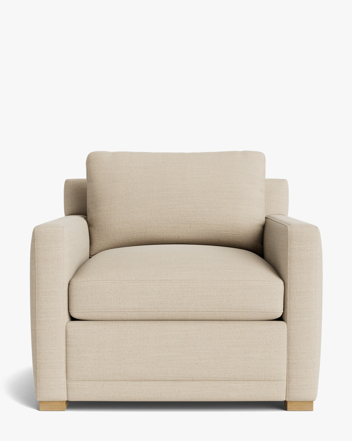 Fauteuil de salon contemporain rembourré, avec coussin profond et plusieurs finitions, pour le salon