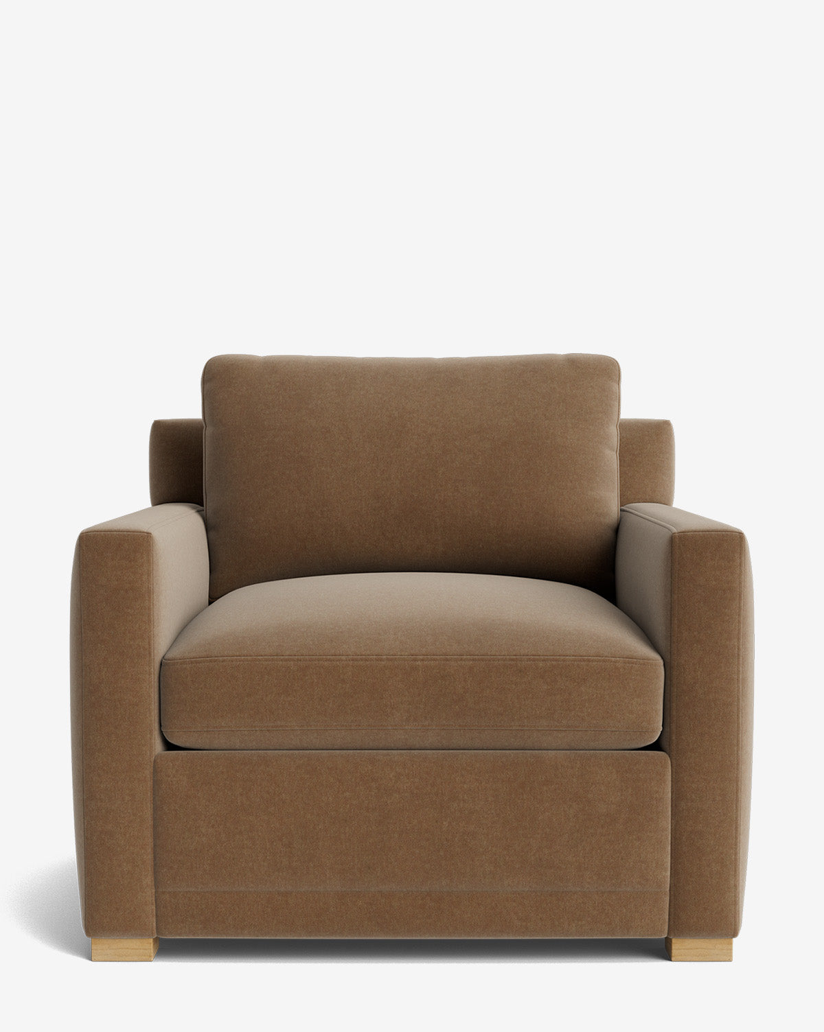 Fauteuil de salon contemporain rembourré, avec coussin profond et plusieurs finitions, pour le salon
