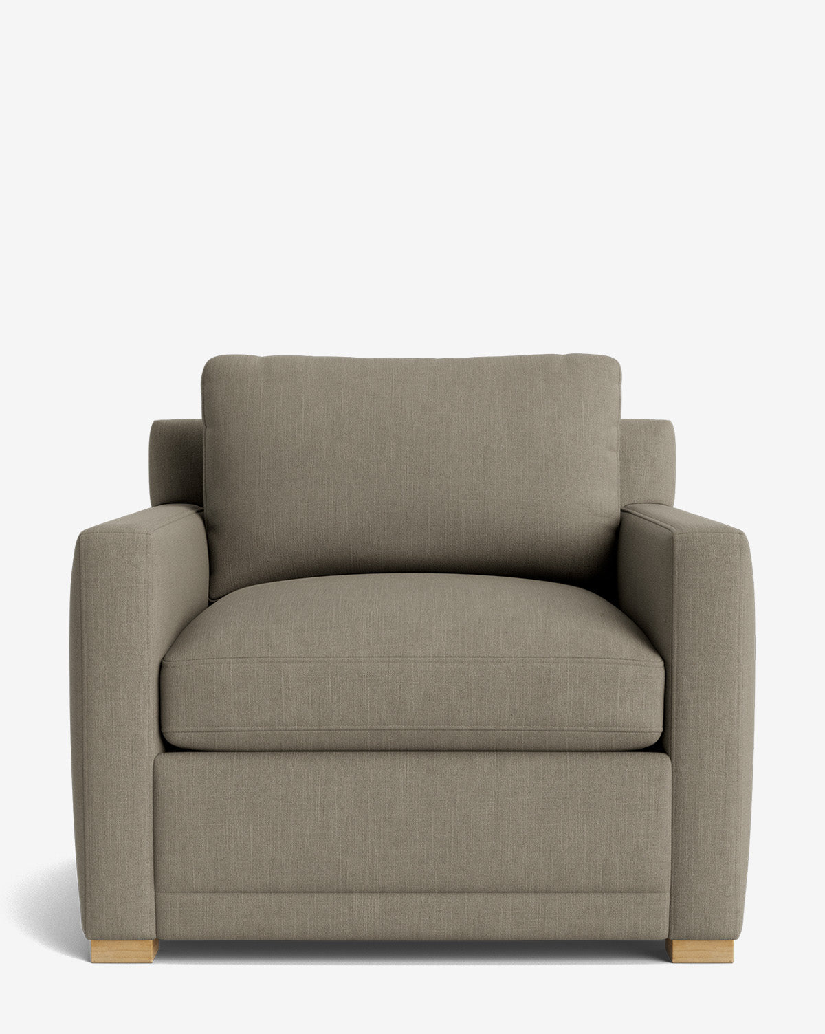 Fauteuil de salon contemporain rembourré, avec coussin profond et plusieurs finitions, pour le salon