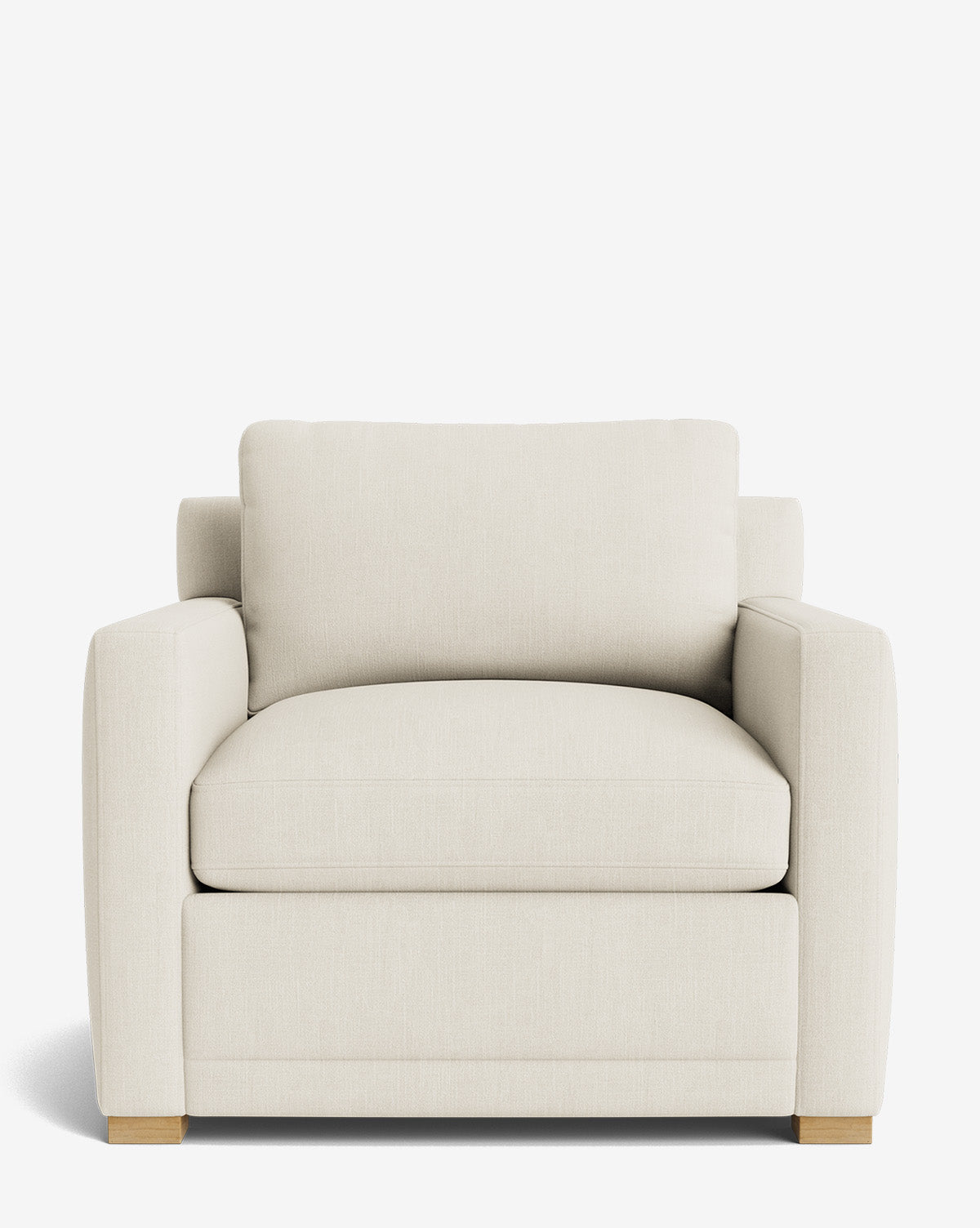 Fauteuil de salon contemporain rembourré, avec coussin profond et plusieurs finitions, pour le salon