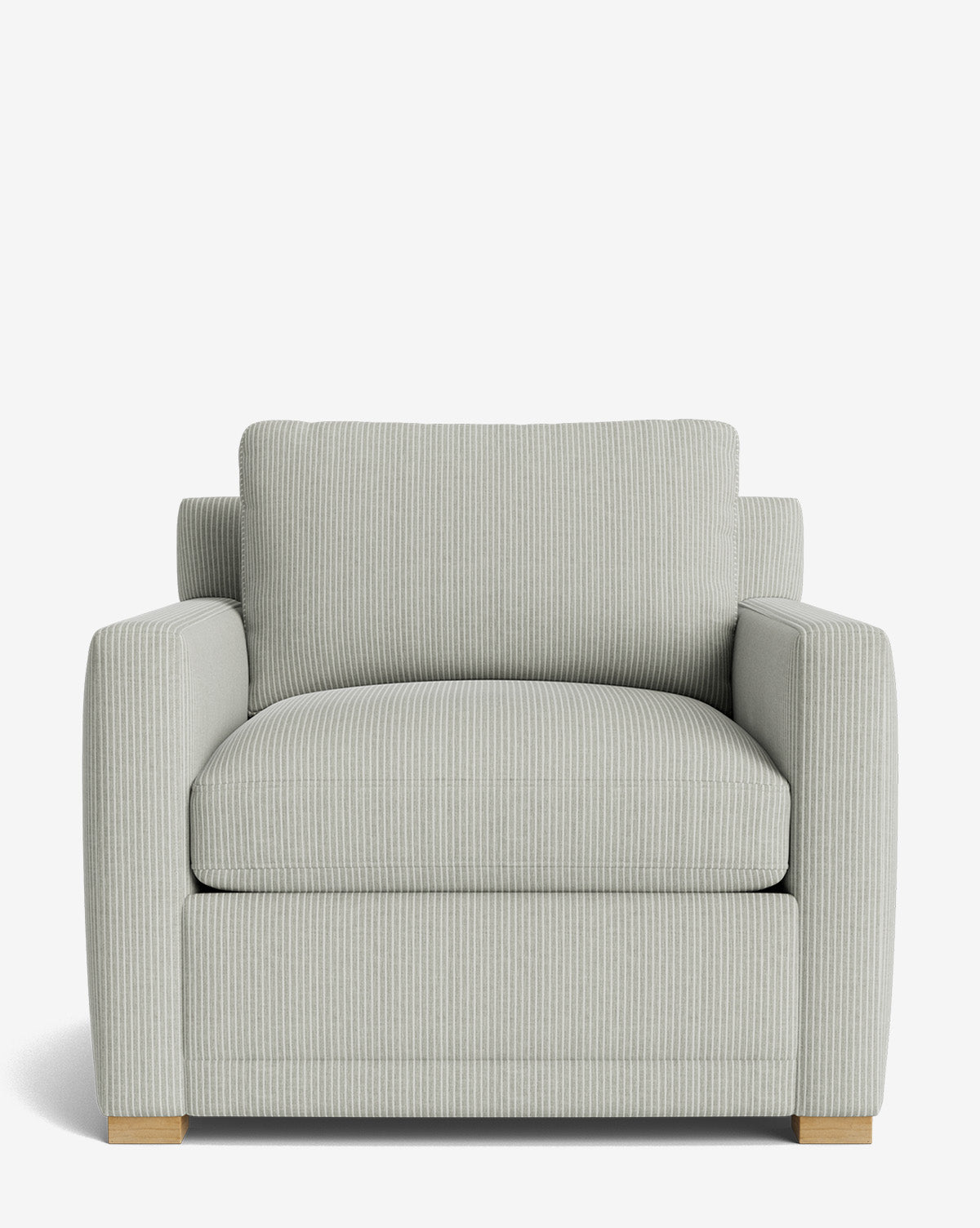 Fauteuil de salon contemporain rembourré, avec coussin profond et plusieurs finitions, pour le salon