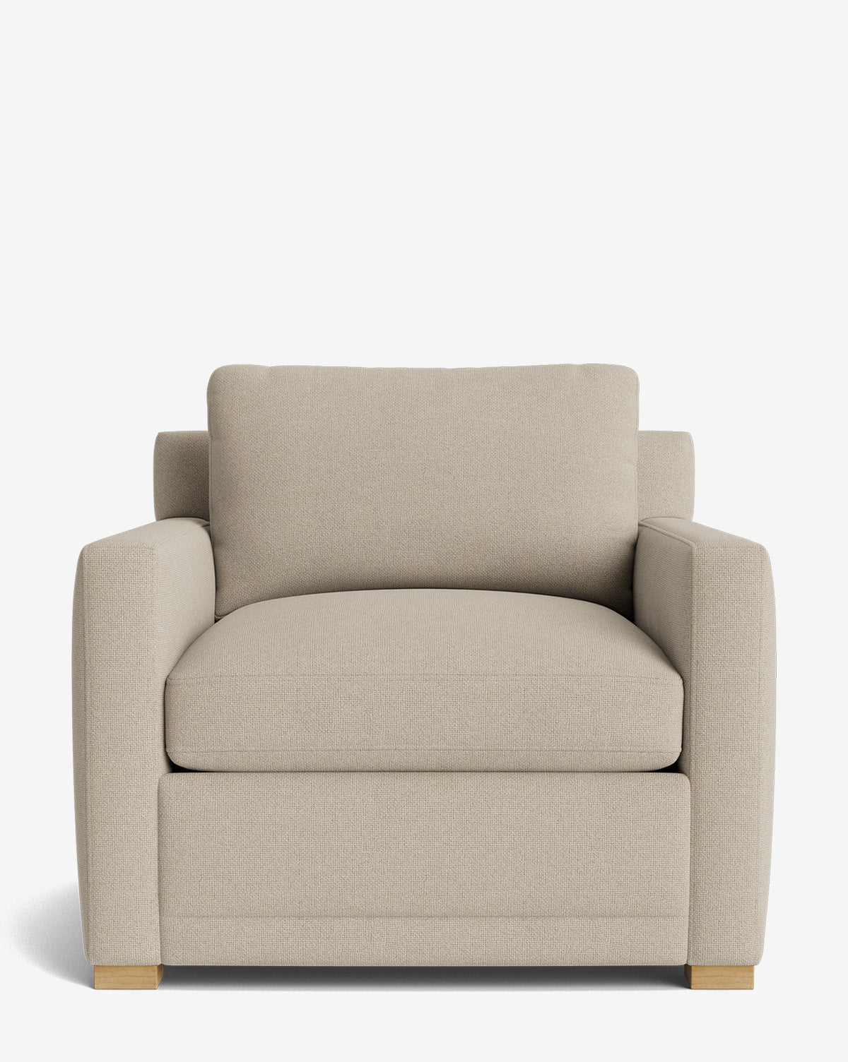 Fauteuil de salon contemporain rembourré, avec coussin profond et plusieurs finitions, pour le salon