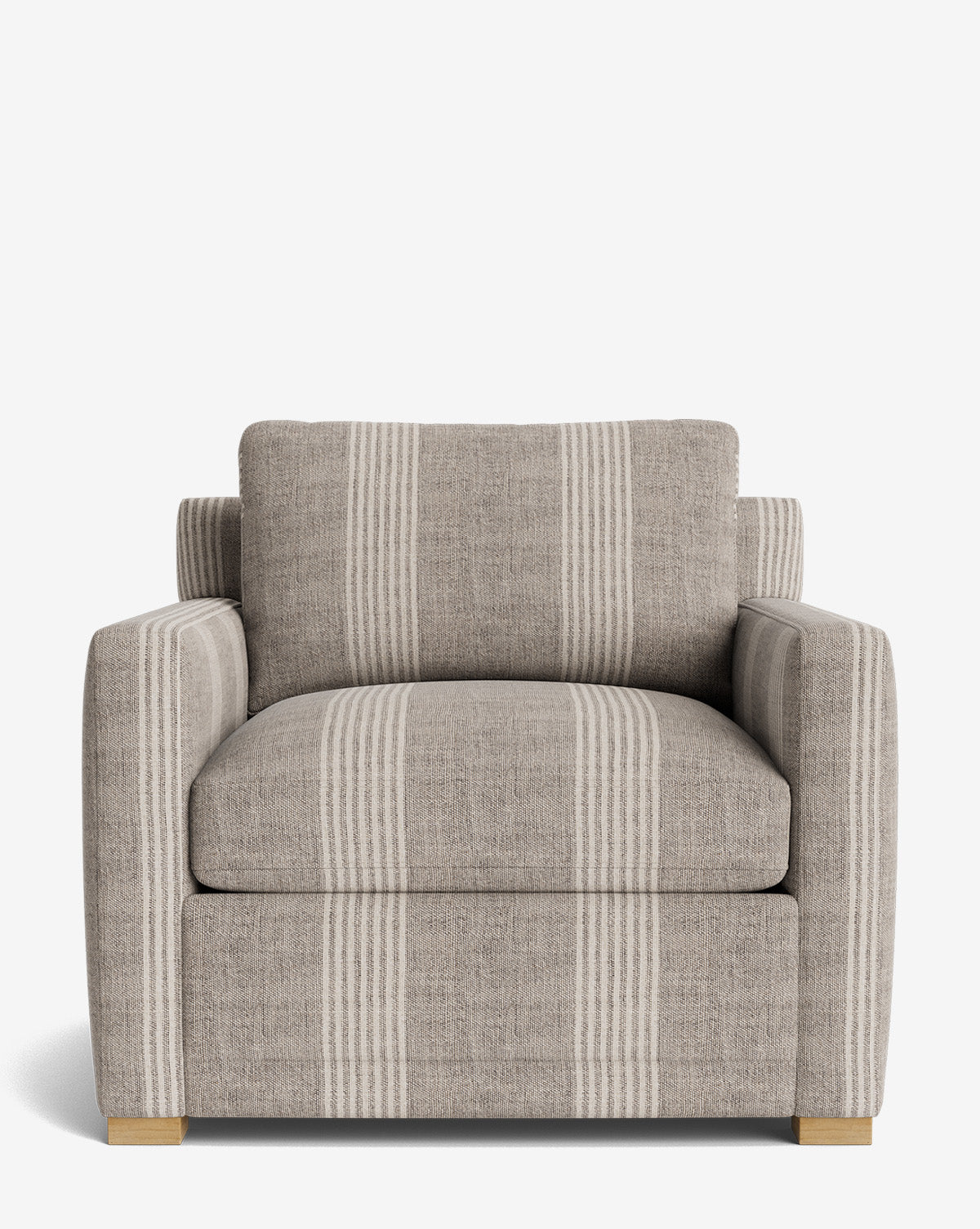 Fauteuil de salon contemporain rembourré, avec coussin profond et plusieurs finitions, pour le salon