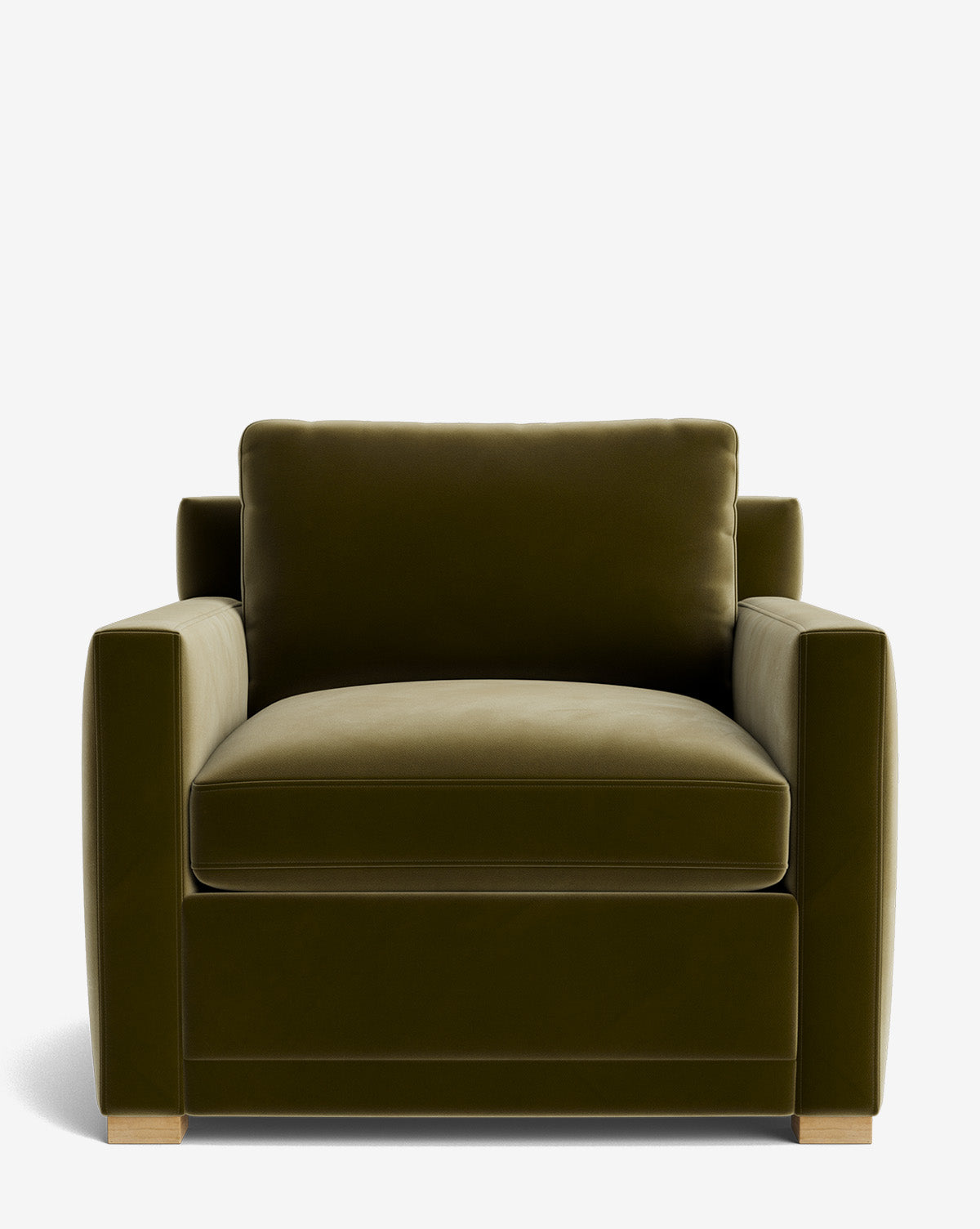 Fauteuil de salon contemporain rembourré, avec coussin profond et plusieurs finitions, pour le salon