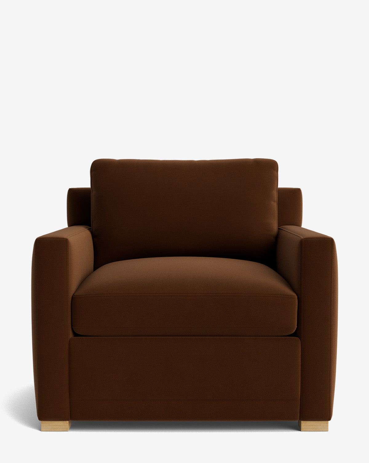 Fauteuil de salon contemporain rembourré, avec coussin profond et plusieurs finitions, pour le salon