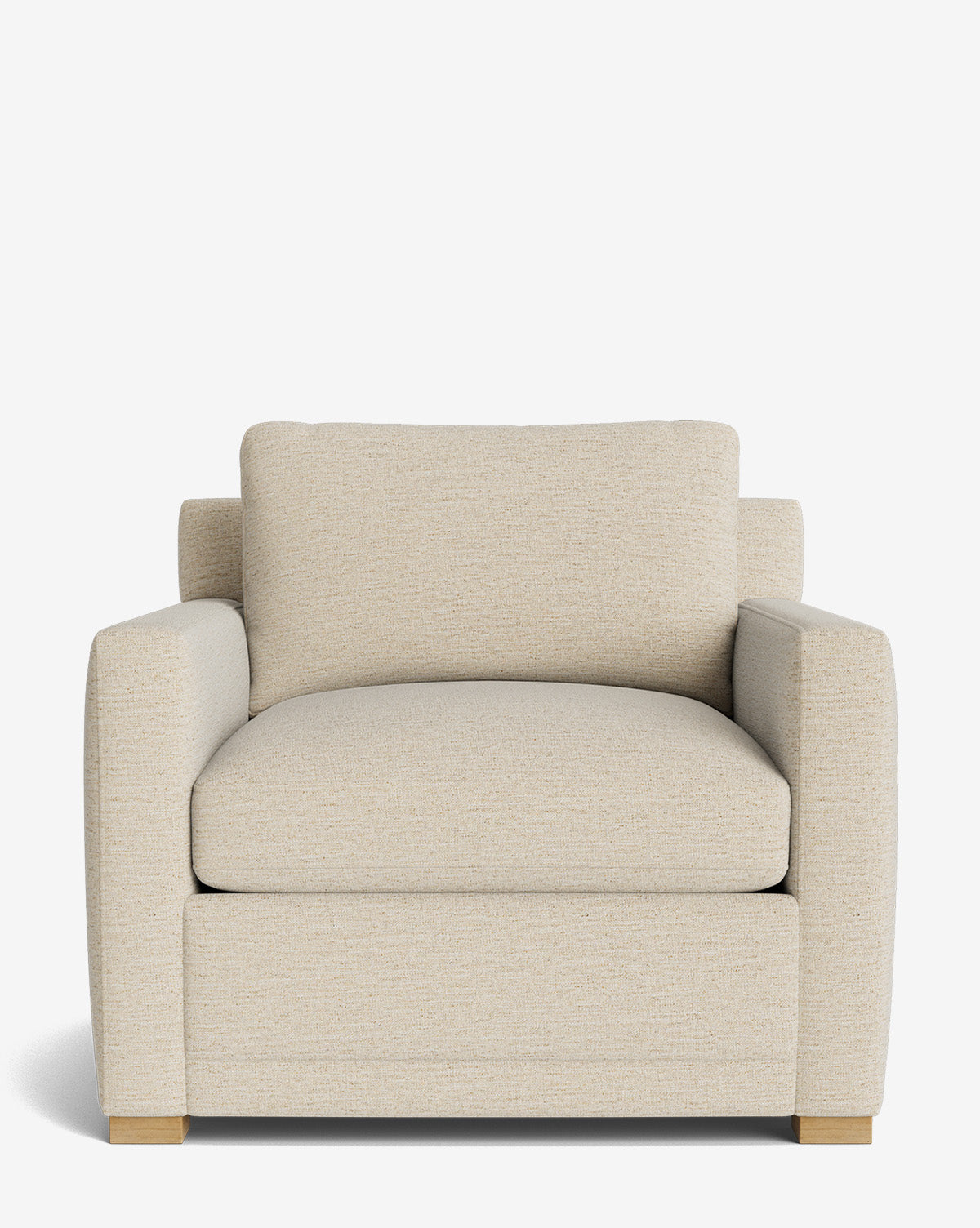 Fauteuil de salon contemporain rembourré, avec coussin profond et plusieurs finitions, pour le salon