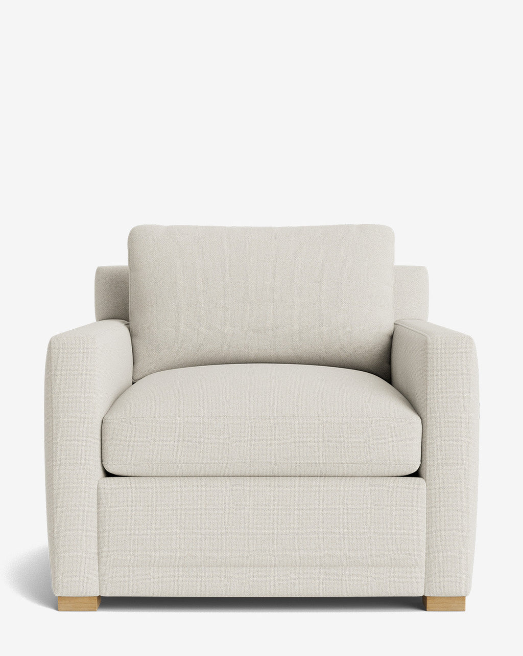 Fauteuil de salon contemporain rembourré, avec coussin profond et plusieurs finitions, pour le salon