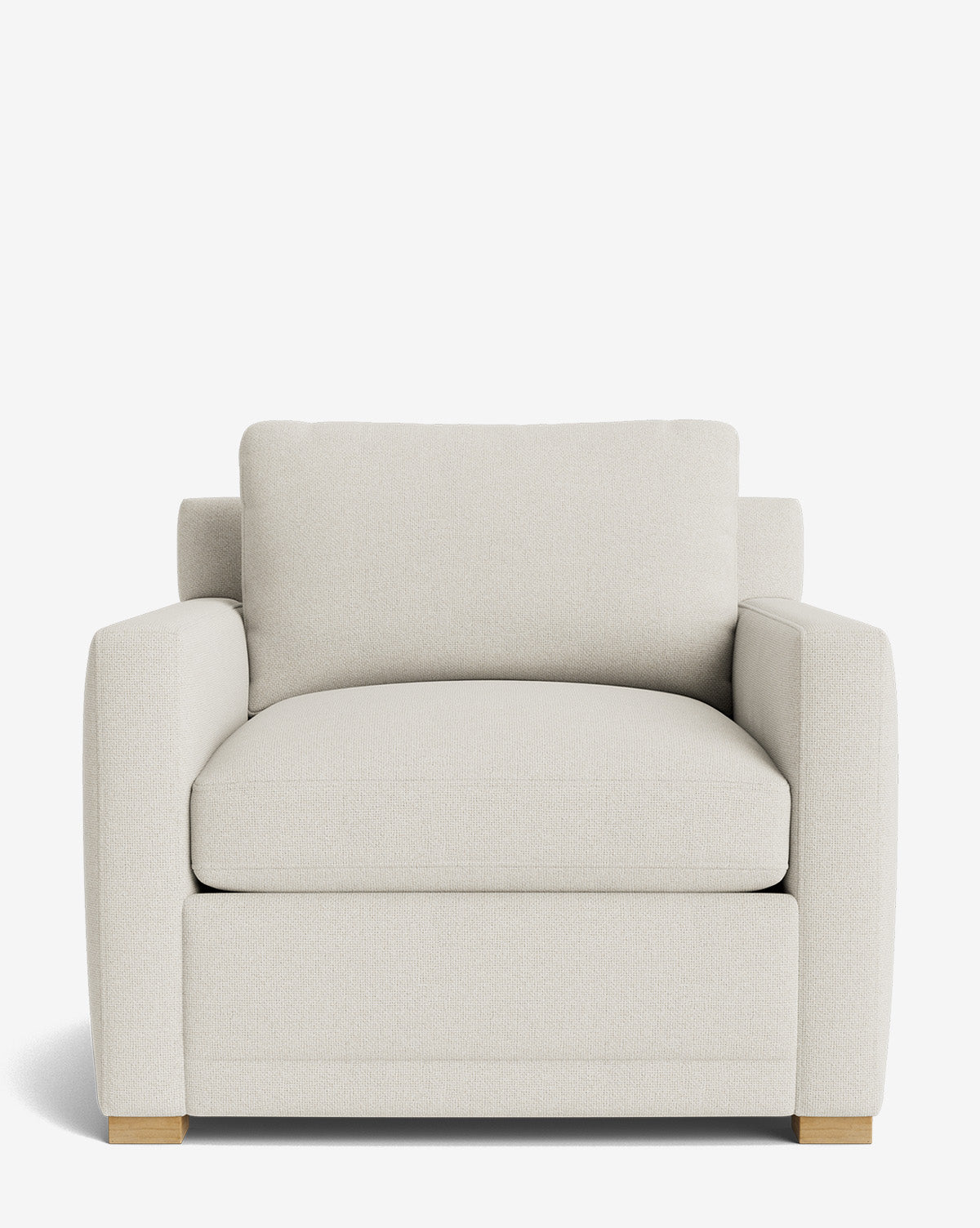 Fauteuil de salon contemporain rembourré, avec coussin profond et plusieurs finitions, pour le salon