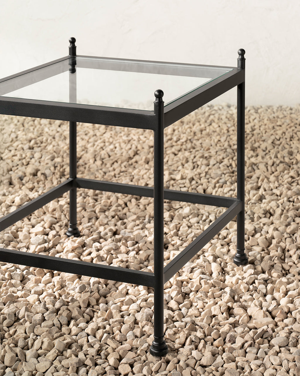 Table d'appoint d'extérieur côtière en matériaux naturels