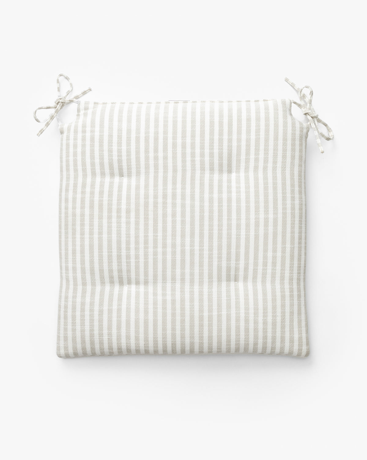Coussin de Tabouret de Comptoir en Chêne Blanc Naturel et Lin avec Attaches pour Salle à Manger
