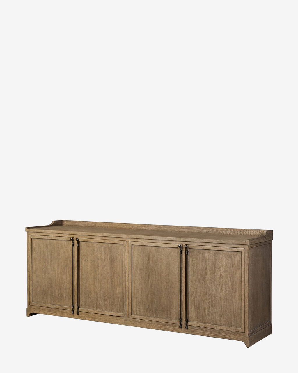 Buffet moderne en chêne aux lignes épurées et finition naturelle pour le salon