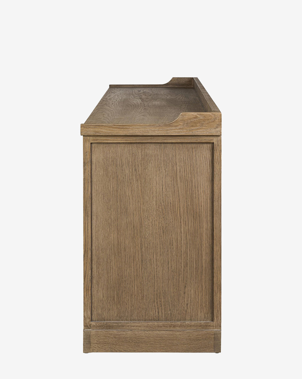 Buffet moderne en chêne aux lignes épurées et finition naturelle pour le salon