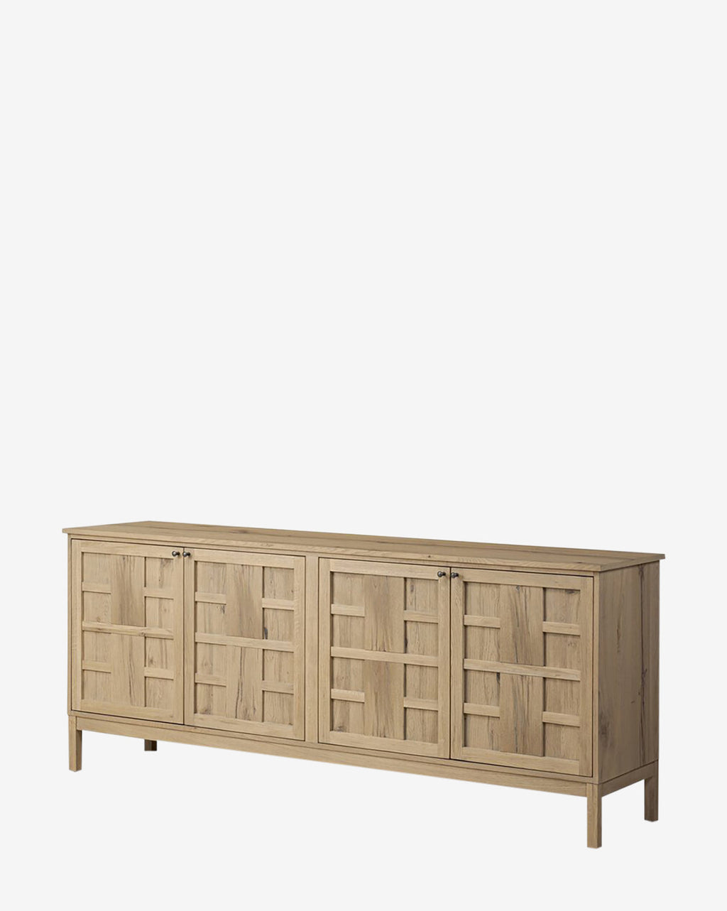 Buffet en bois moderne avec design élégant et rangement pour salon