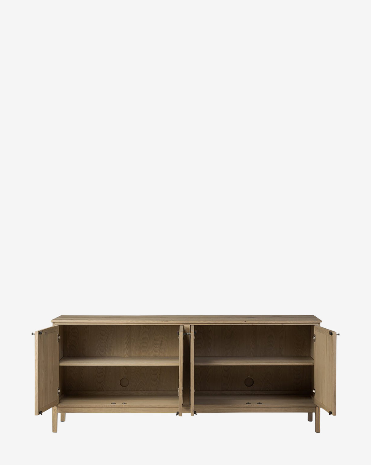 Buffet en bois moderne avec design élégant et rangement pour salon