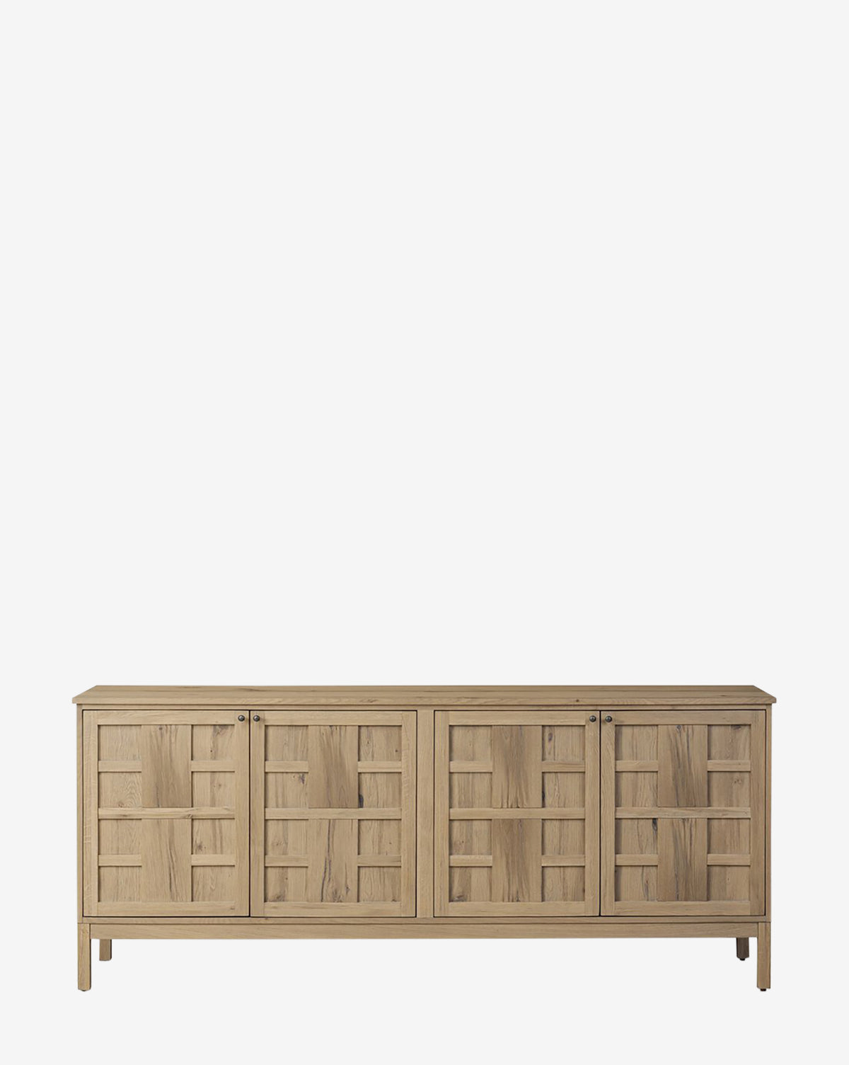 Buffet en bois moderne avec design élégant et rangement pour salon